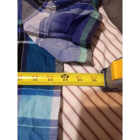 New Gap Mens Shirt Size XL Blue & Purple Checkered Original Fit Button-Up - Picture 11 of 12